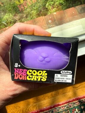 NeeDoh Cool Cats Purple Cat Squishy by Schylling